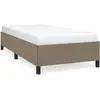 vidaXL Cadre de lit Taupe 90x200 cm Tissu