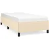 vidaXL Cadre de lit Crème 90 x 200 cm Tissu