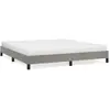 vidaXL Cadre de lit Gris clair 160x200 cm Velours