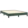 vidaXL Cadre de lit Vert foncé 140x190 cm Velours
