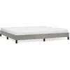 vidaXL Cadre de lit Gris clair 200x200 cm Velours
