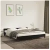 vidaXL Vidaxl Cadre De Lit Sans Matelas Noir 180x200 Cm Velours