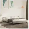 vidaXL Cadre de lit avec tête de lit Gris clair 140x190 cm Velours