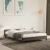 vidaXL Cadre de lit avec tête de lit Gris foncé 140x190 cm Velours