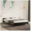 Cadre de lit avec tête de lit Noir 140x190 cm Velours Vidaxl Black