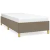 vidaXL Cadre de lit Taupe 100x200 cm Tissu