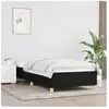 vidaXL Cadre de lit Noir 90x200 cm Tissu