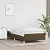 vidaXL Cadre de lit Marron foncé 80x200 cm Tissu