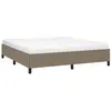 vidaXL Cadre de lit Taupe 180x200 cm Tissu