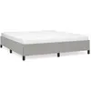 vidaXL Cadre de lit Gris clair 160x200 cm Tissu