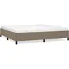 vidaXL Cadre de lit Taupe 200x200 cm Tissu