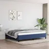 vidaXL Cadre de lit Bleu 200x200 cm Tissu