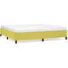vidaXL Cadre de lit Vert 200x200 cm Tissu