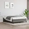 vidaXL Cadre de lit Gris foncé 140 x 200 cm Tissu