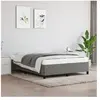 vidaXL Cadre de lit Gris foncé 140x190 cm Tissu
