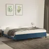 vidaXL Cadre de lit Bleu foncé 200x200 cm Velours