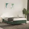 vidaXL Cadre de lit Vert foncé 120x200 cm Velours