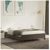 vidaXL Cadre de lit Gris foncé 140x190 cm Velours