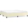 vidaXL Cadre de lit Crème 200x200 cm Similicuir