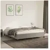 vidaXL Cadre de lit Gris clair 160x200 cm Velours