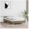 vidaXL Cadre de lit avec tête de lit Taupe 90x200 cm Tissu