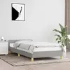 vidaXL Cadre de lit avec tête de lit Gris clair 80x200 cm Tissu