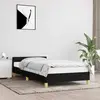 vidaXL Cadre de lit avec tête de lit Noir 80x200 cm Tissu