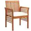 vidaXL Chaises à dîner de jardin et coussins 8pcs Bois d'acacia massif