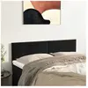 vidaXL Têtes de lit 2 pcs Noir 72x5x78/88 cm Velours