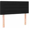 vidaXL Tête de lit Noir 90x5x78/88 cm Tissu