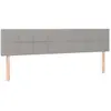 vidaXL Têtes de lit 2 pcs Gris clair 100x5x78/88 cm Tissu