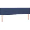 vidaXL Têtes de lit 2 pcs Bleu 100x5x78/88 cm Tissu