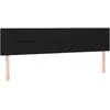 vidaXL Têtes de lit 2 pcs Noir 90x5x78/88 cm Tissu