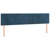 vidaXL Têtes de lit 2 pcs Bleu foncé 100x5x78/88 cm Velours