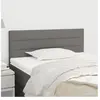 vidaXL Tête de lit Gris foncé 80x5x78/88 cm Tissu