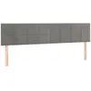 vidaXL Têtes de lit 2 pcs Gris clair 80x5x78/88 cm Velours