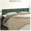 vidaXL Têtes de lit 2 pcs Vert foncé 80x5x78/88 cm Velours
