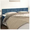 vidaXL Têtes de lit 2 pcs Bleu foncé 80x5x78/88 cm Velours