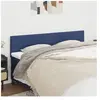 vidaXL Têtes de lit 2 pcs Bleu 80x5x78/88 cm Tissu