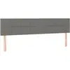 vidaXL Têtes de lit 2 pcs Gris foncé 90x5x78/88 cm Tissu