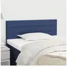 vidaXL Tête de lit Bleu 80x5x78/88 cm Tissu