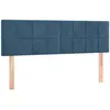 vidaXL Têtes de lit 2 pcs Bleu foncé 72x5x78/88 cm Velours