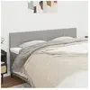 vidaXL Têtes de lit 2 pcs Gris clair 80x5x78/88 cm Tissu