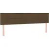 vidaXL Têtes de lit 2 pcs Marron Foncé 80x5x78/88 cm Tissu