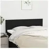 vidaXL Têtes de lit 2 pcs Noir 72x5x78/88 cm Tissu