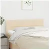 vidaXL Têtes de lit 2 pcs Crème 72x5x78/88 cm Tissu