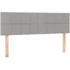 vidaXL Têtes de lit 2 pcs Gris clair 72x5x78/88 cm Tissu