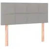 vidaXL Tête de lit Gris clair 90x5x78/88 cm Tissu