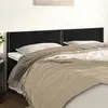 vidaXL Têtes de lit 2 pcs Noir 90x5x78/88 cm Velours