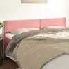 vidaXL Têtes de lit 2 pcs Rose 90x5x78/88 cm Velours